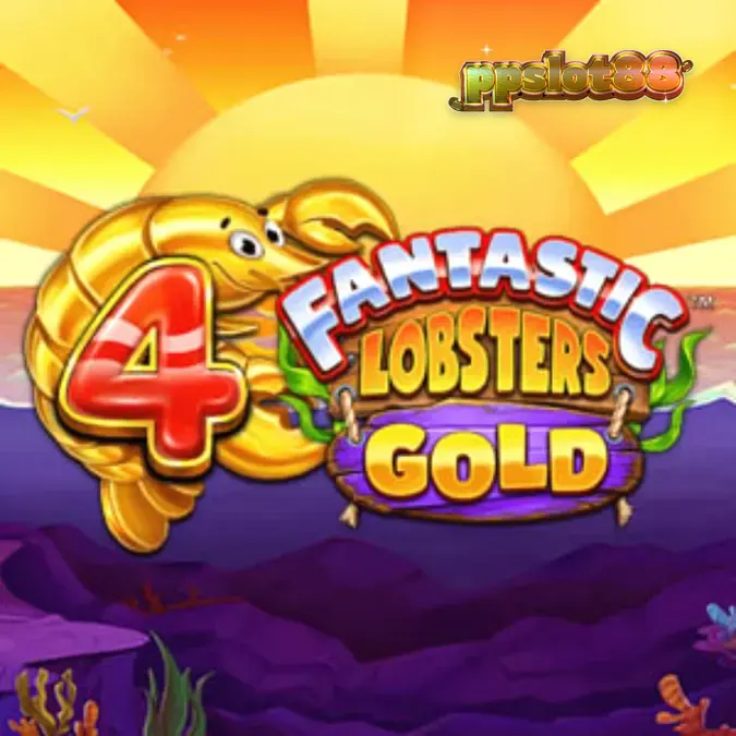 Tampilan visual slot 4 Fantastic Lobsters Gold dengan tema bawah laut yang cerah